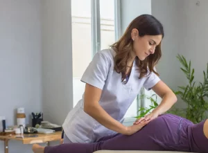 Chiropractor Adjusting Hip